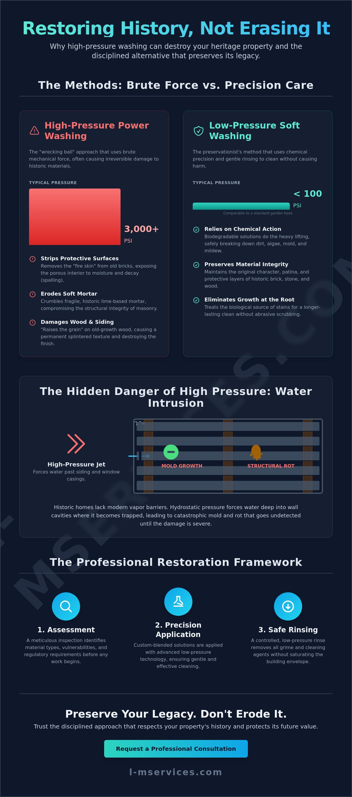 Can you power wash a historic home