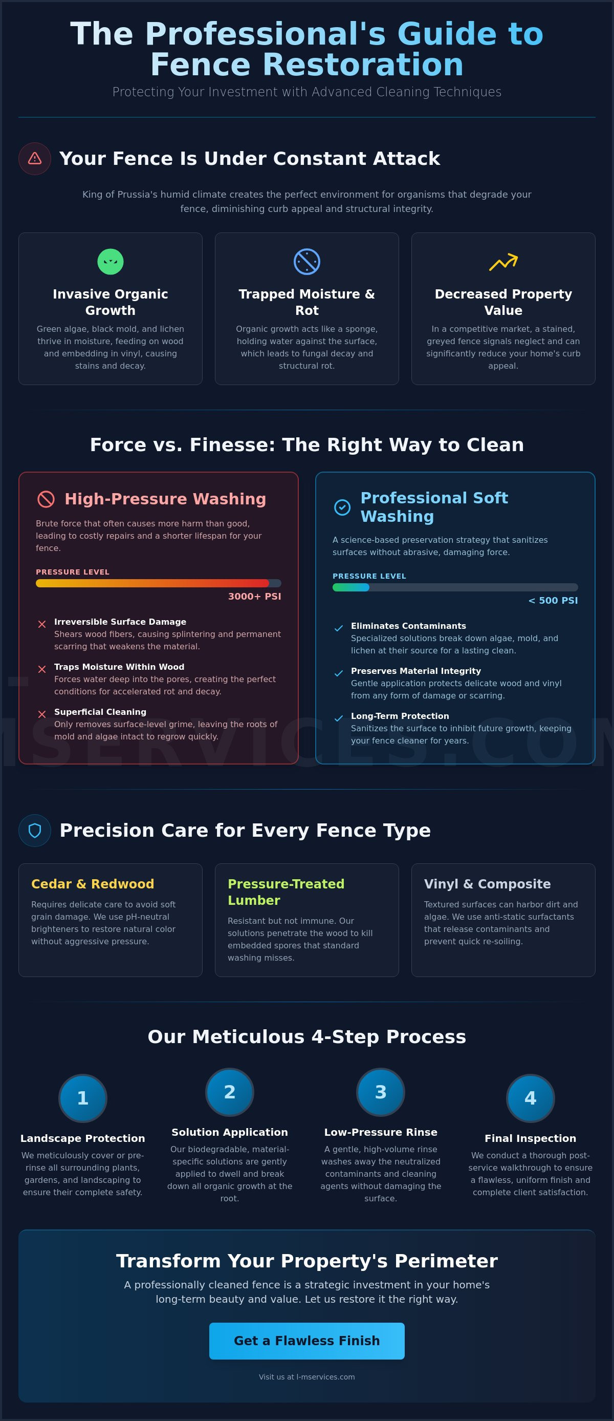 Fence cleaning service King of Prussia