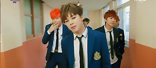 BTS Bangtan school education uniforms cute gif