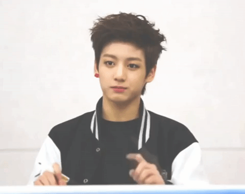 BTS Bangtan Secrets of Satoori Rap gif cute debut Jeon Jungkook doing aegyo