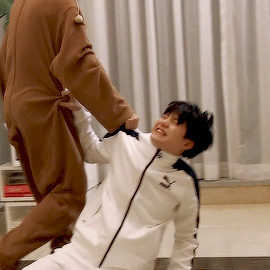 Korean Law legal illegal being a kpop fan BTS Bangtan Suga Min Yoongi being dragged away by dog Park Jimin gif