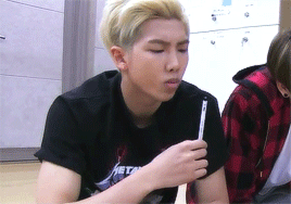 Korean Law legal illegal being a kpop fan BTS Bangtan thinking wise RM Kim Namjoon gif
