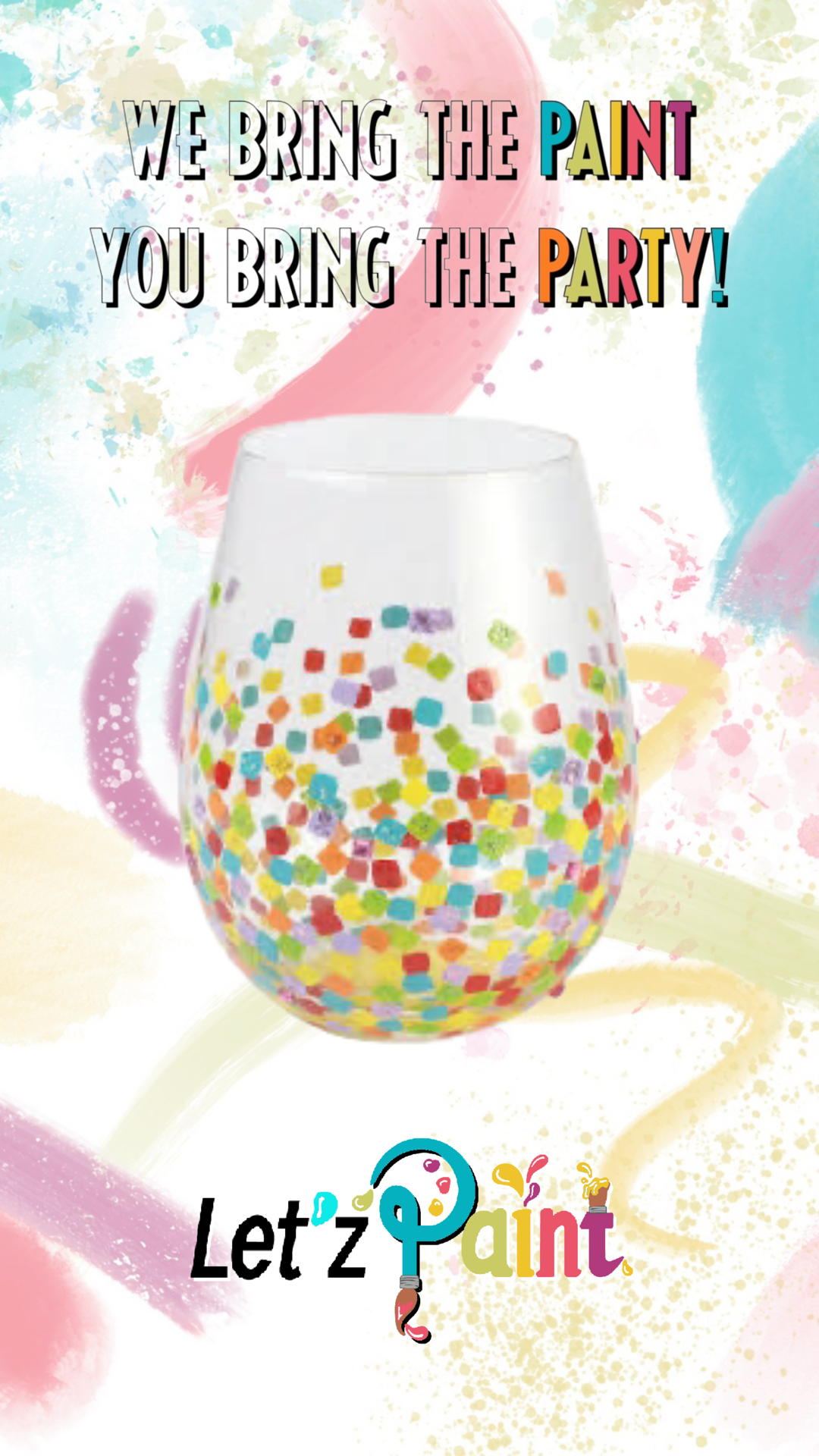 Abstract Petite Blocks Glass