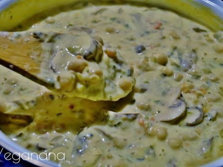 Estrogonofe de Grão-de-Bico - VEGANO
