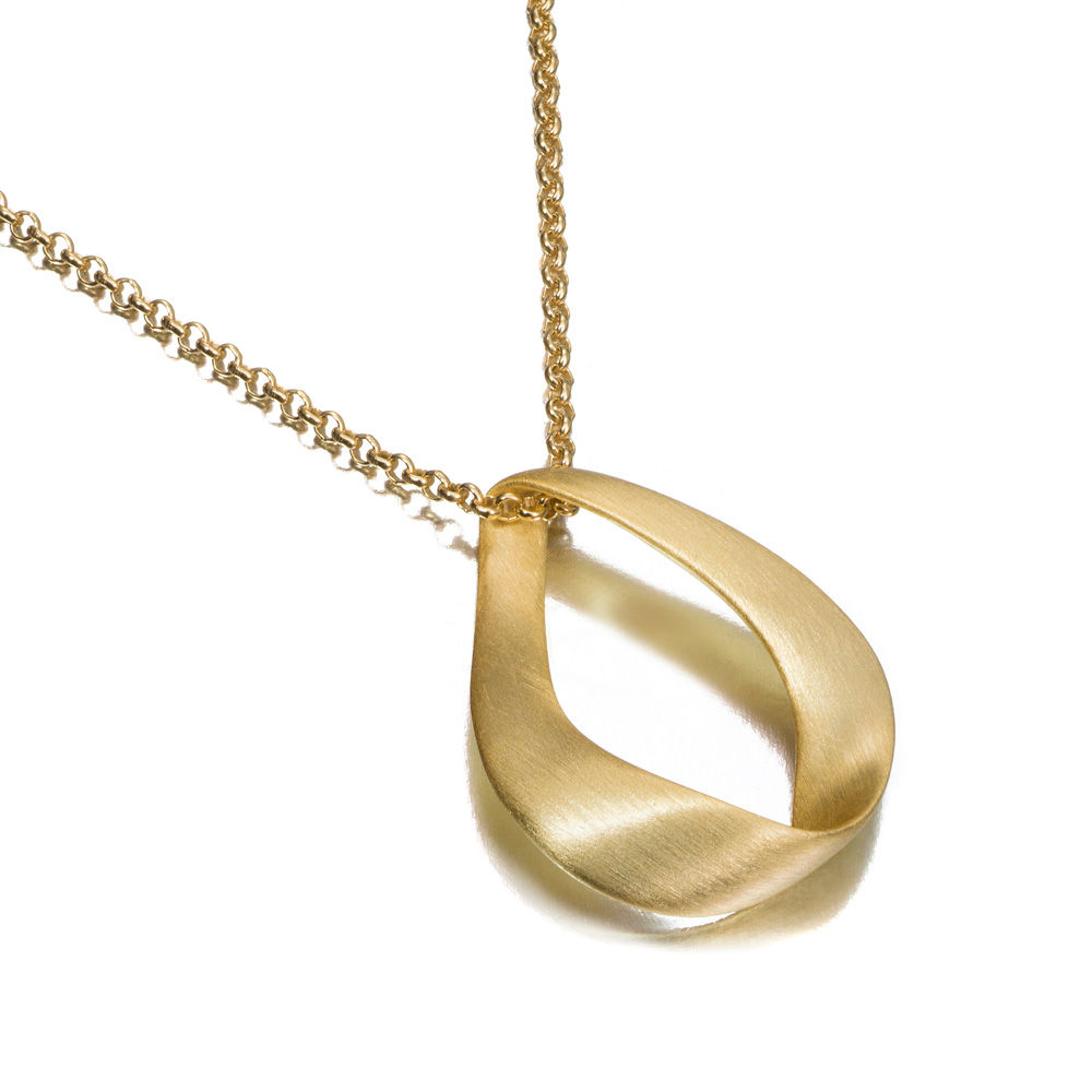 Sterling Silver Love Pendant with 18K Gold Vermeil
