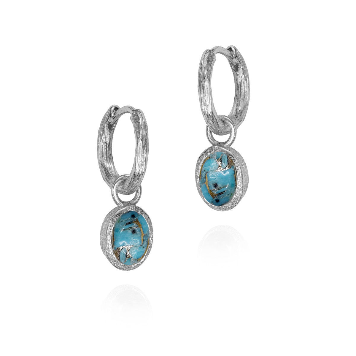 Sterling Silver Turquoise Drop Earrings