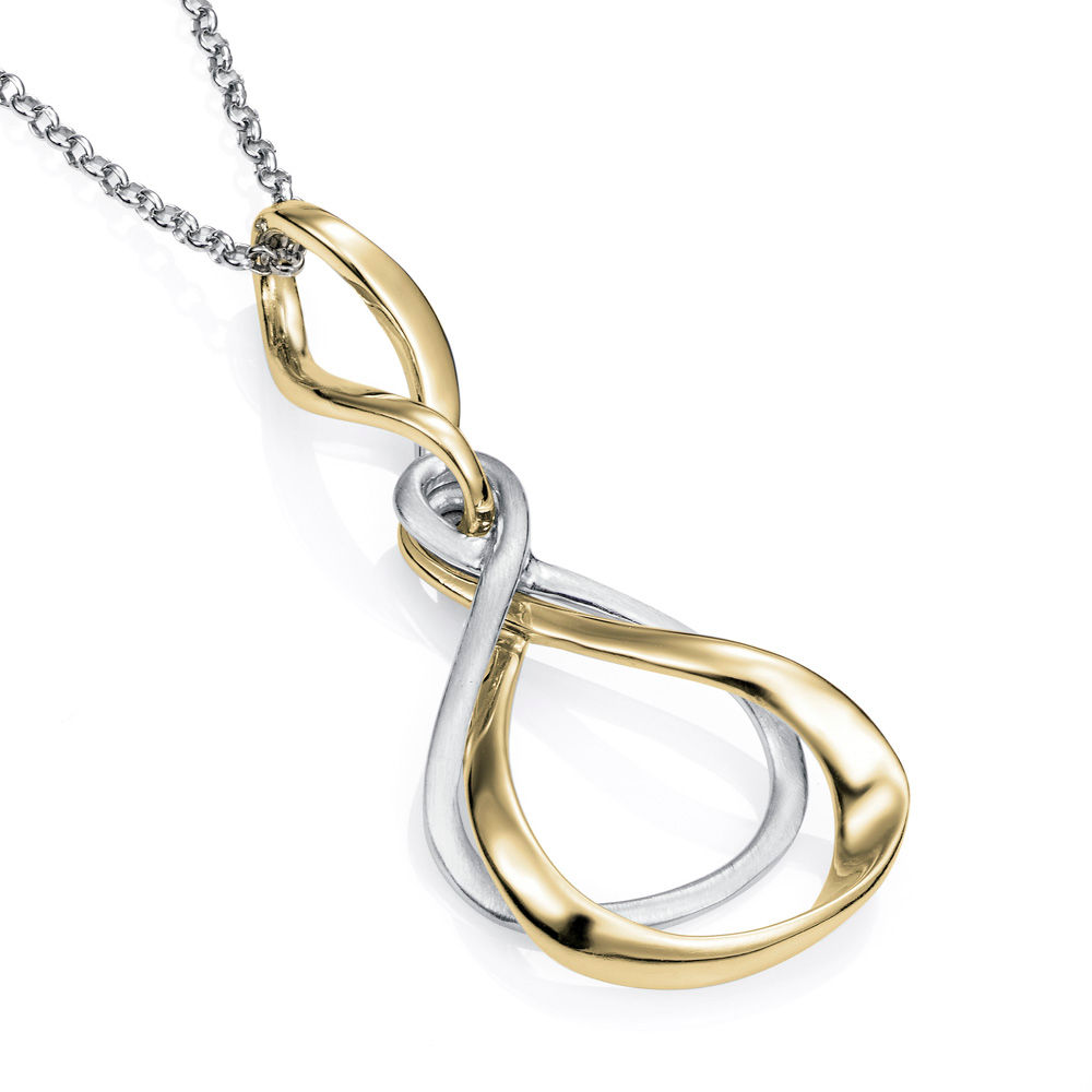 Bicolor Sterling Silver Venice Pendant with 18K Gold Vermeil