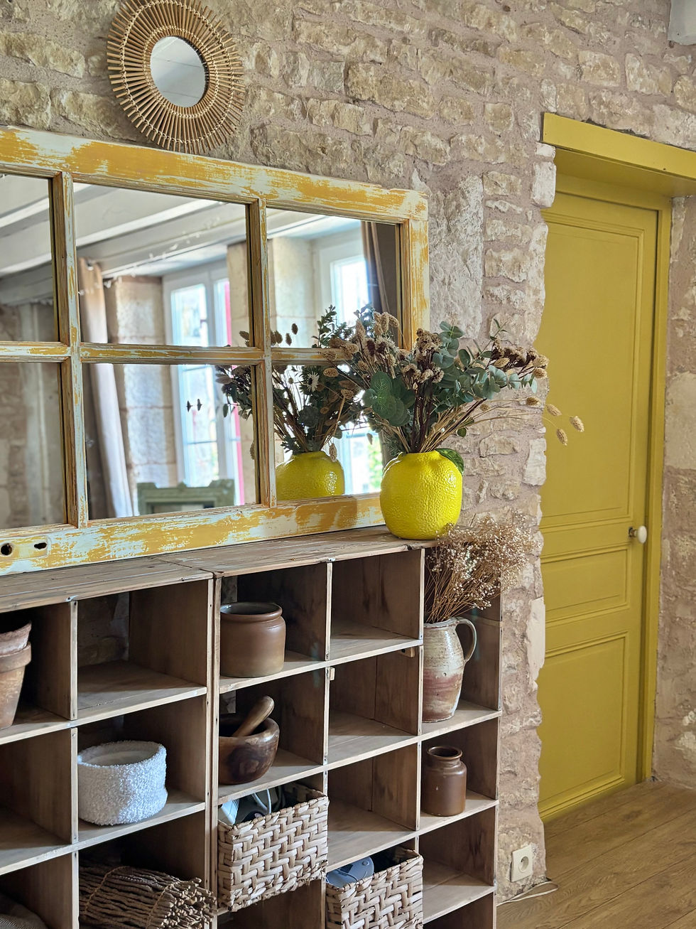 Miniature : Miroir patiné Jaune 🌞