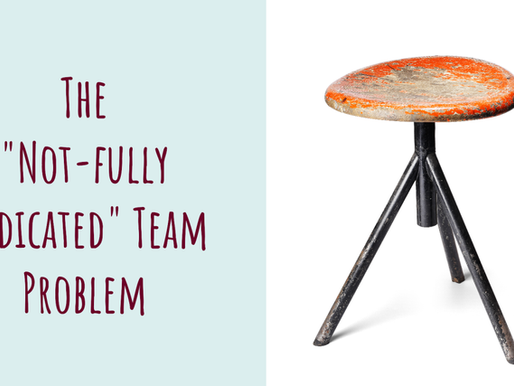 The "Not-fully Dedicated Team" problem: Sit on a Three-legged Stool