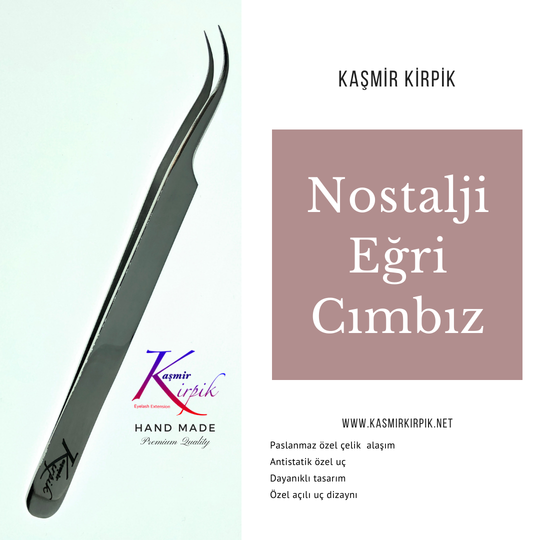 Kaşmir Kirpik ® Nostalji Serisi Eğri Cımbız