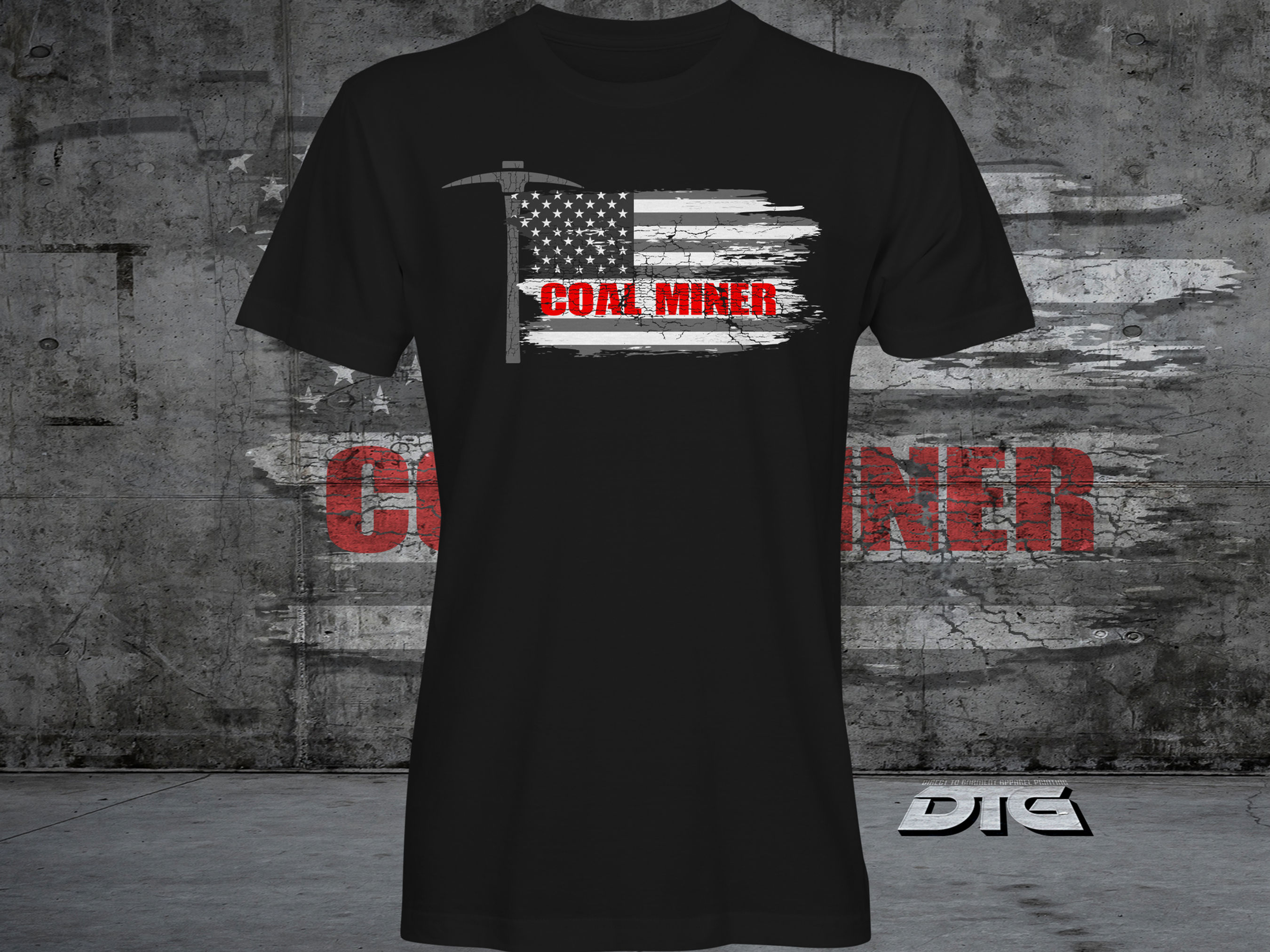 Coal Miner Flag T-Shirt