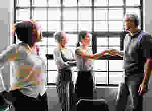 After finding the perfect employee this manager is introducing her to her new team