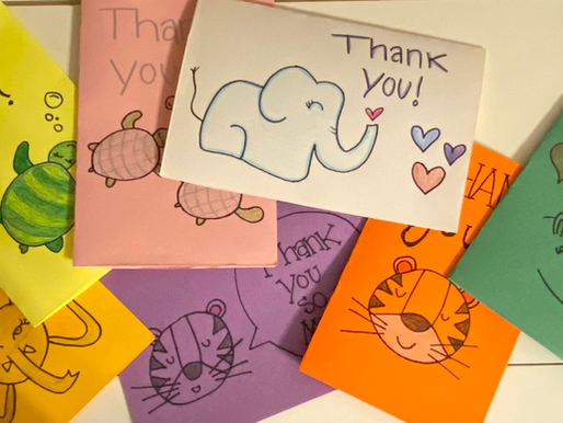 Writing thank you letters to park rangers! (March 13, 2022)