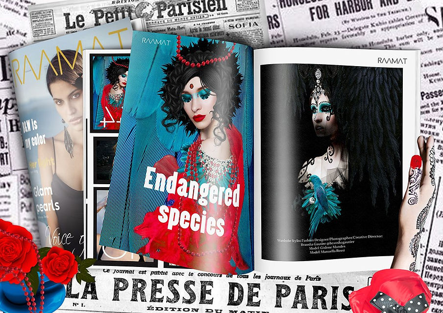 Bransha Gautier published in Raamat Fashion Magazine #branshagautier