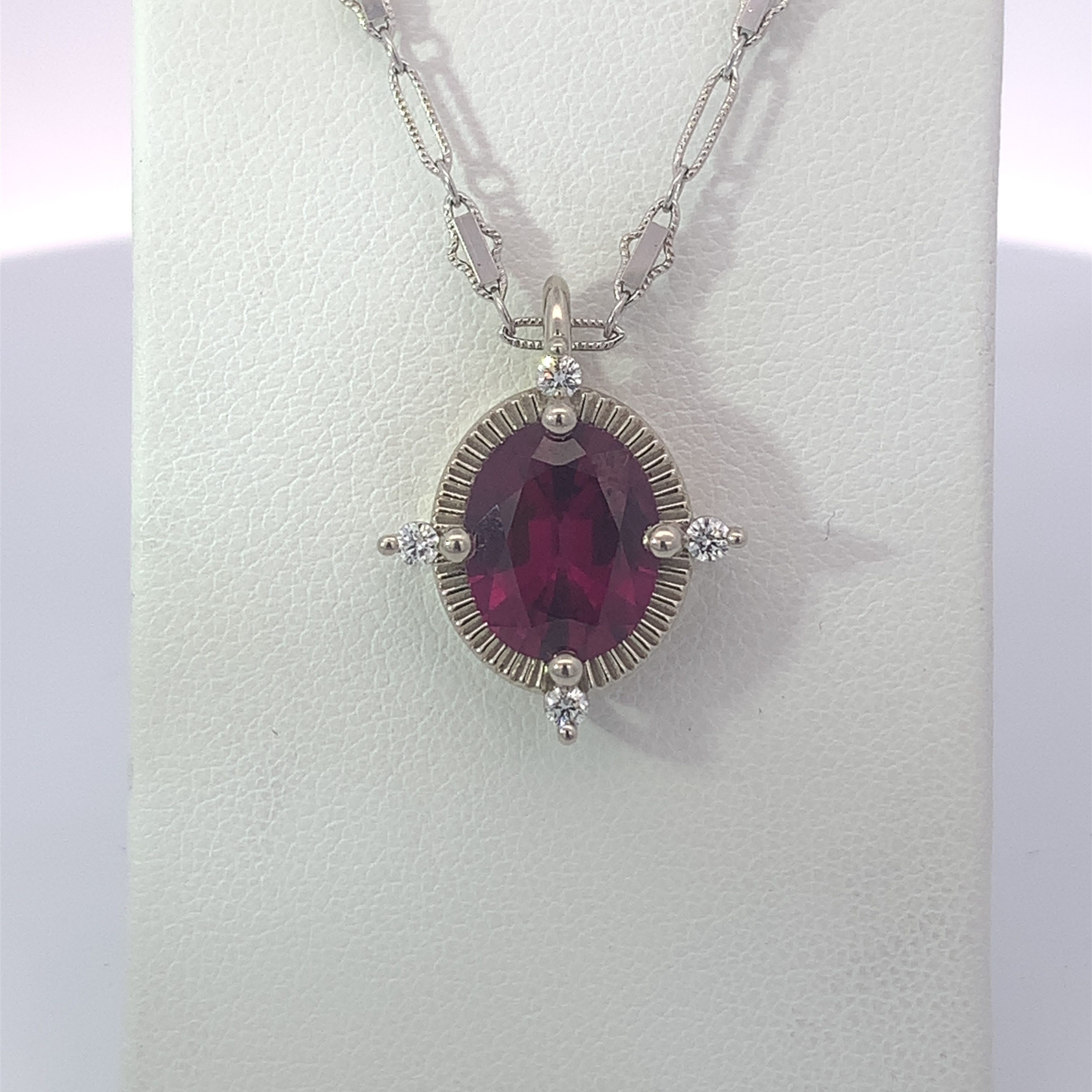 Rhodolite Garnet Pendant