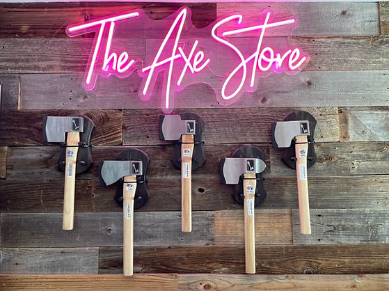 A wall of throwing axes.