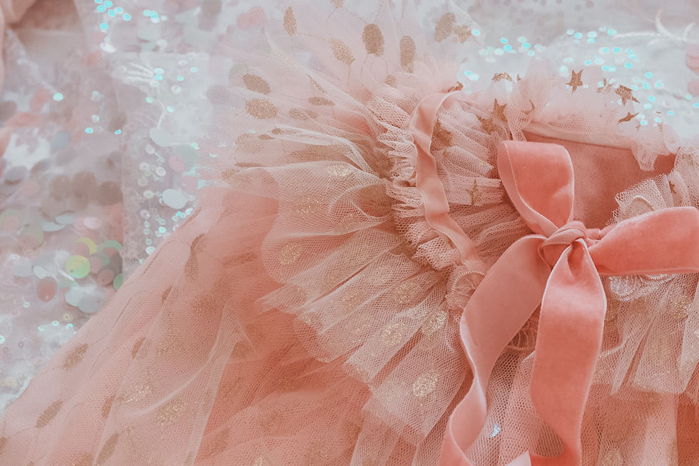 Thumbnail: Pink diamond tulle cape