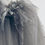 Thumbnail: Silver beaded tulle cape