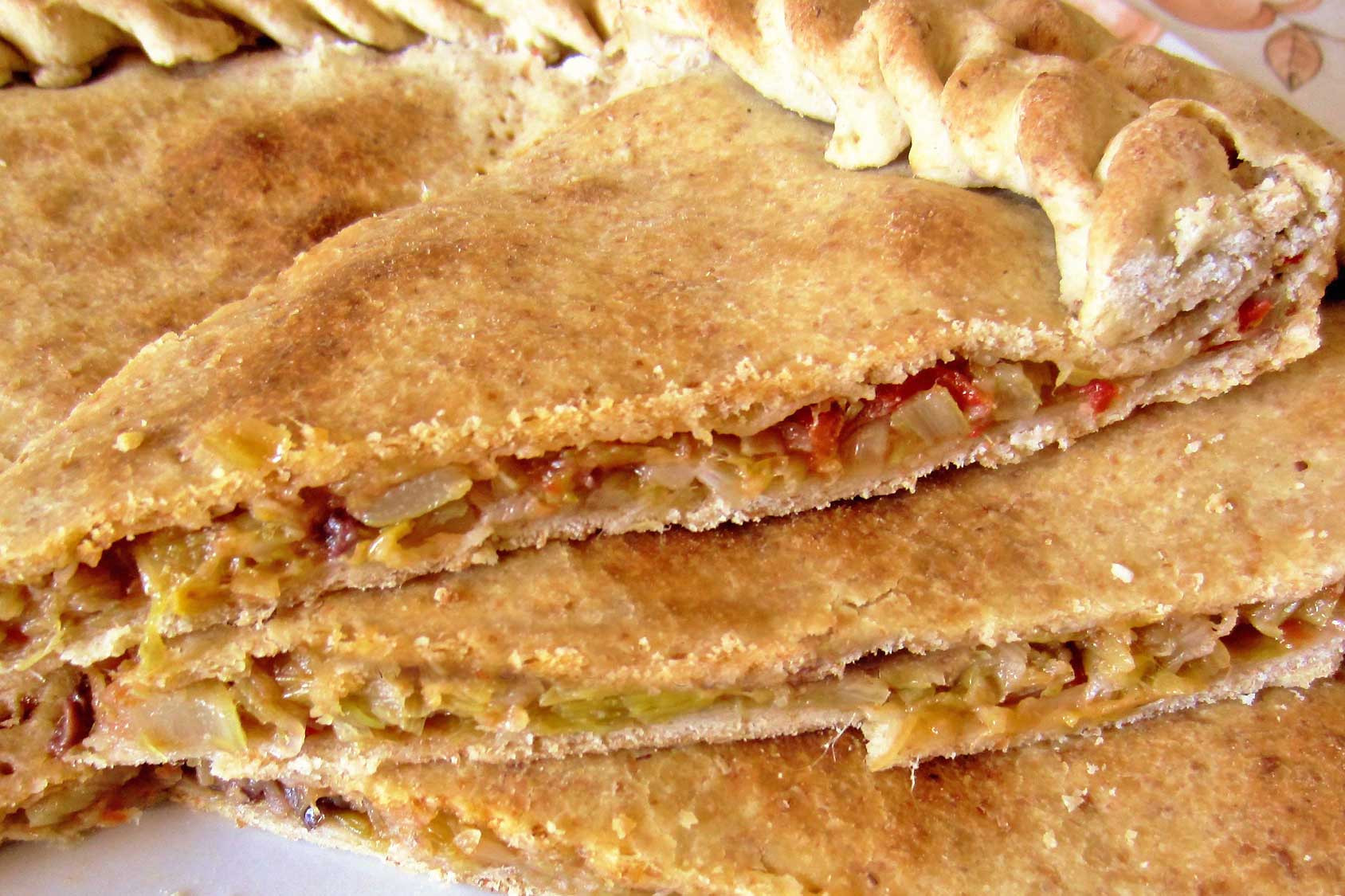 Calzone di cipolla e alici