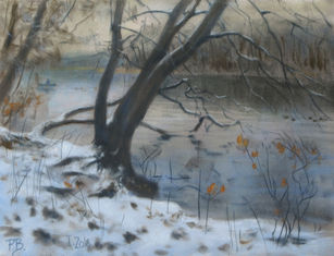 Polina Balashova, On the bank, 30x24cm.jpg