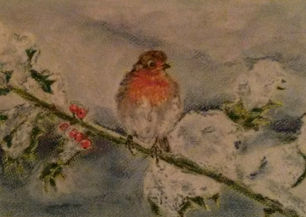 Romy Pietsch, Winter time in the garden, 21x30cm.jpg