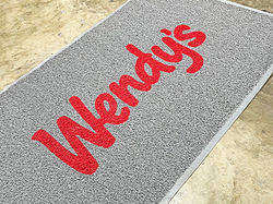 Supermat custom logo mat for Wendy's