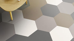 Tarkett iD Mixonomi vinyl floor hexagon