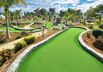 Grama artificial Grasspro Golf Pro en minigolf en República Dominicana