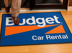 PrecisionJet 1000 printed logo entrance mat for Budget Rent a Car