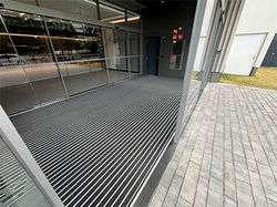 Basmat tecnical aluminum entrance mat on residential space