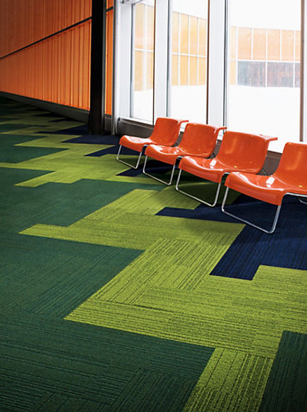 Interface On Line carpet tile in office