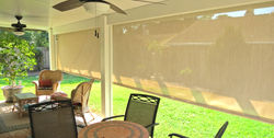 Exterior roller shades