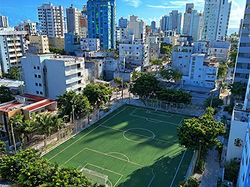Grasspro Multisport artificial grass in futbol 8 court in Santo Domingo