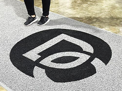 Supermat 500 custom logo entrance mat for Downtown Center Santo Domingo