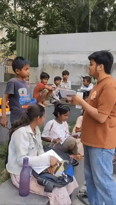Students at Pratyagra