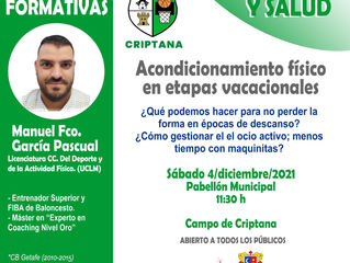 Jornadas Formativas: Acondicionamiento físico en etapas vacacionales