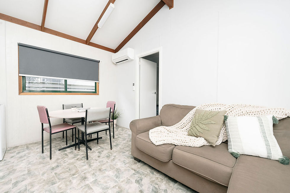 3 Bed Family Cabin interior lounge