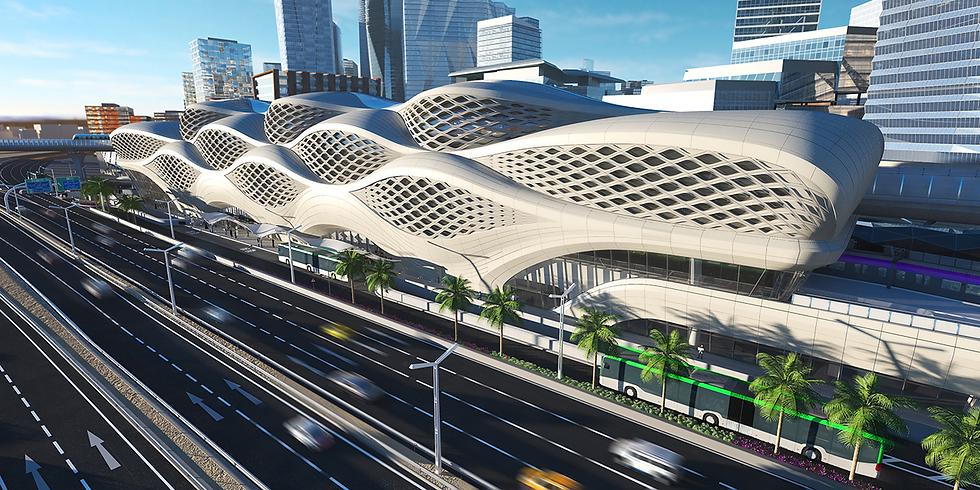Zaha Hadid Architects' sinuous metro station nears completion in Riyadh