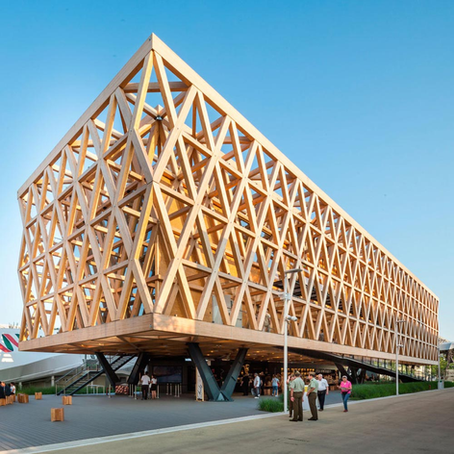 Undurraga Devés Arquitectos Criss-Crossed Structural Framework for Chilean Pavilion