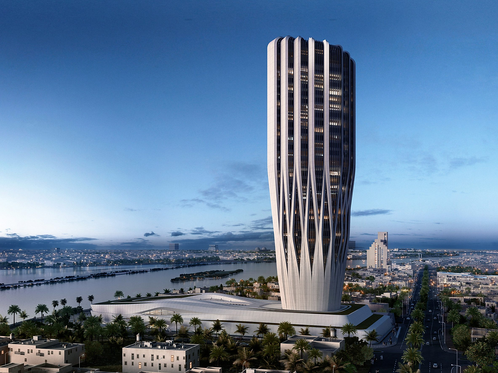 Photos reveal Zaha Hadid Architects' Central Bank of Iraq nearing completion in Baghdad