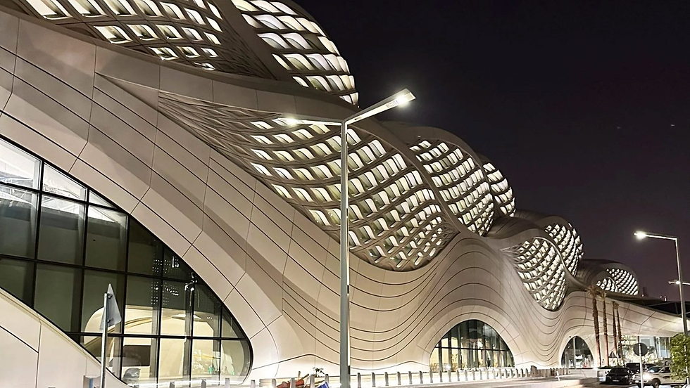 Zaha Hadid Architects' sinuous metro station nears completion in Riyadh