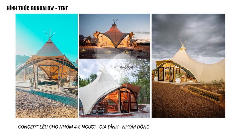 Thiết kế lưu trú Glamping độc đáo tại Kiwuki Park với lều Dome, lều Tipi cỡ lớn và các mẫu lều kén treo lơ lửng trên cây cổ thụ.