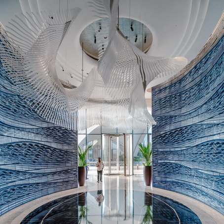 Tường Gốm In 3D Parametric Độc Bản Tại Jumeirah Marsa Al Arab Dubai