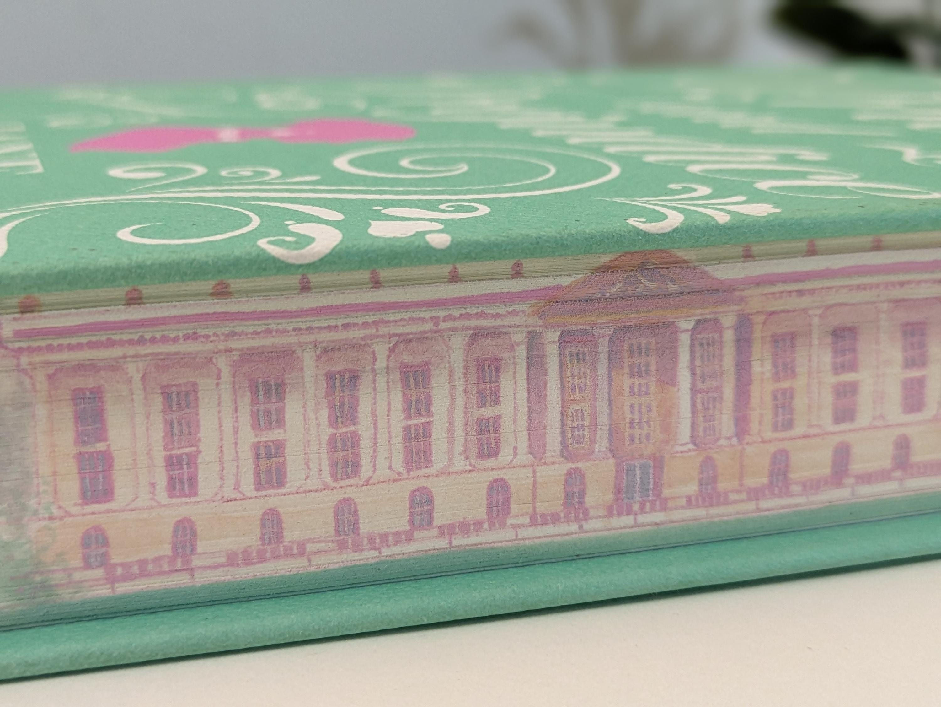 Pride and Prejudice Book – Painted Pemberley Edge & Hand-Lettered Quotes