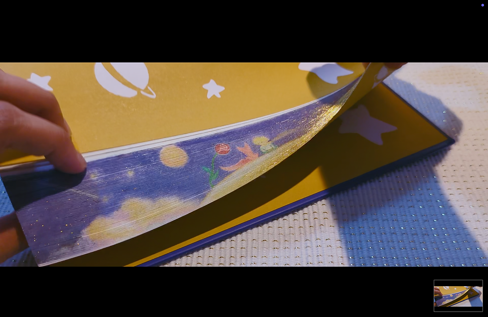 Thumbnail: The Little Prince – Hand-Painted Vanishing Fore-Edge Art