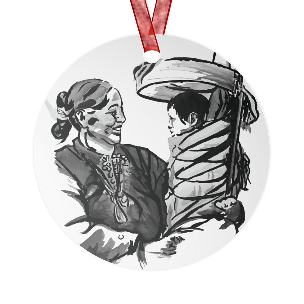 Thumbnail: Christmas Ornament of Silent Night in Navajo