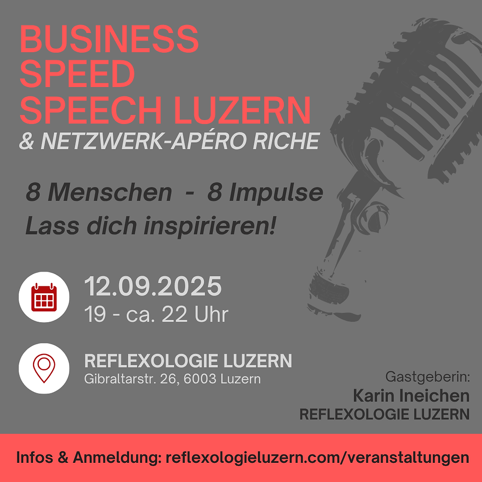 Business Speed Speech Luzern SprecherInnen