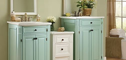 A unique set of cabinets.