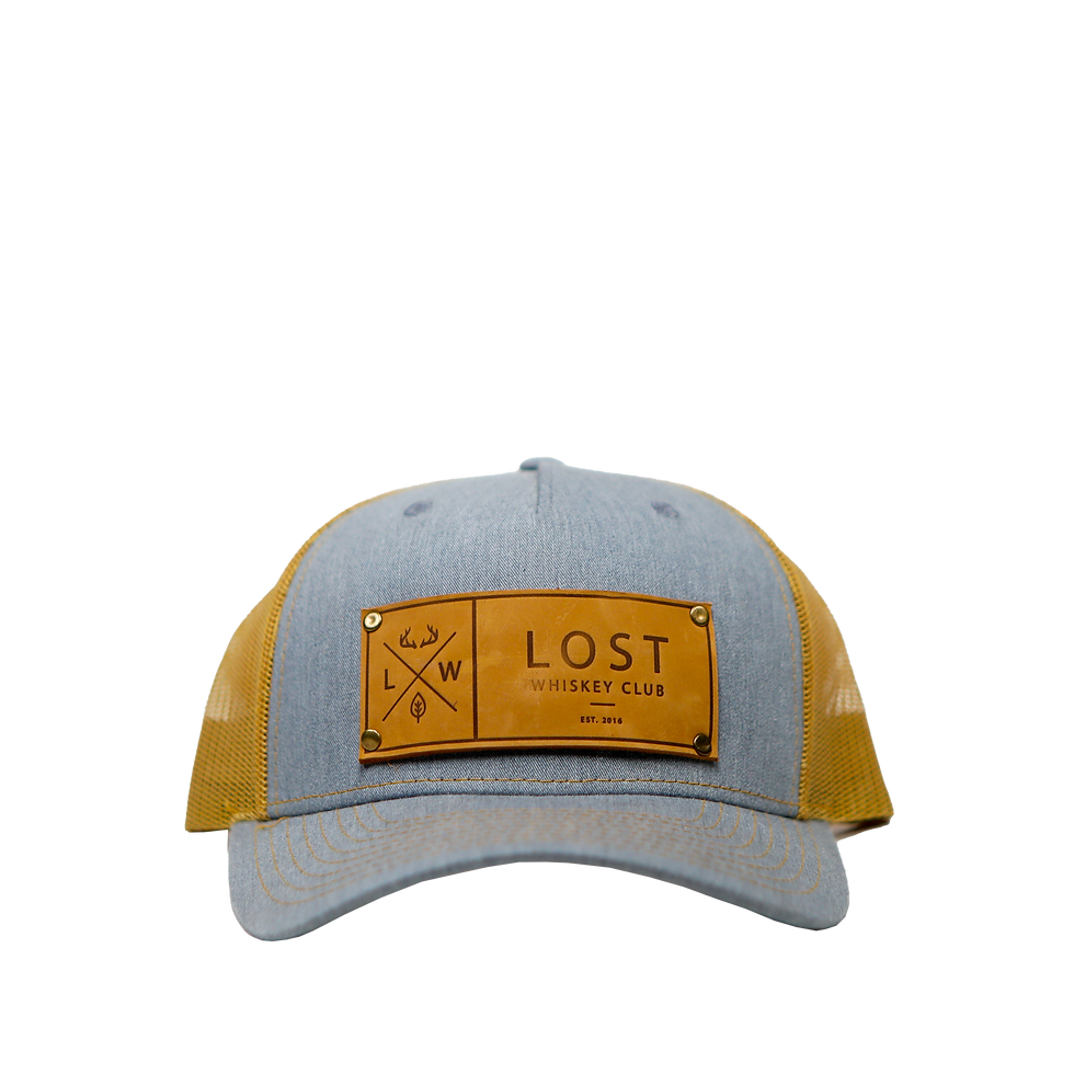 Thumbnail: Lost Whiskey Grey Hat with Brand Logo