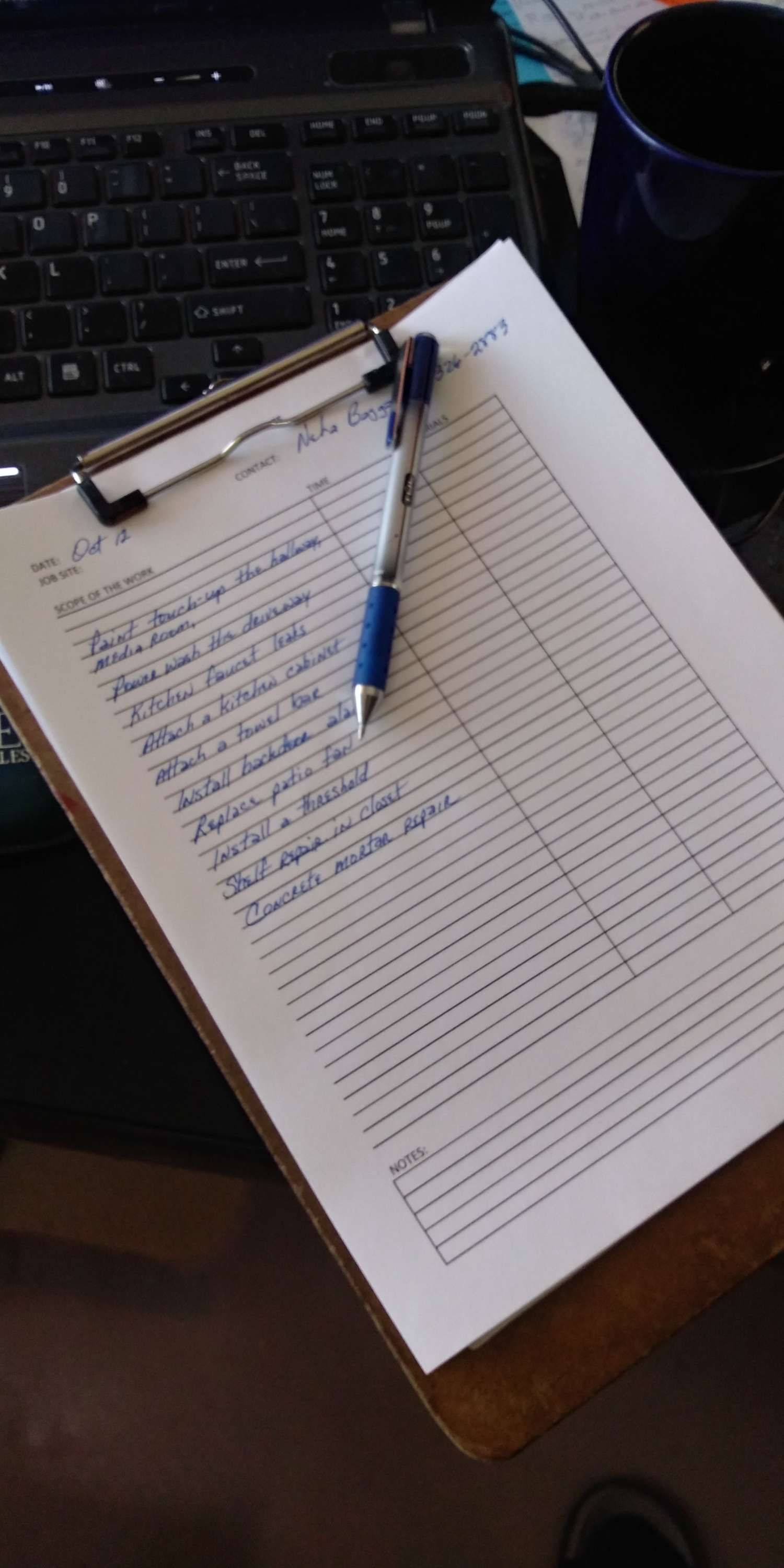 Our Work Order Request is basically an ESTIMATE for a service. While some common services may be listed with a price, this is the rule, not the exception.